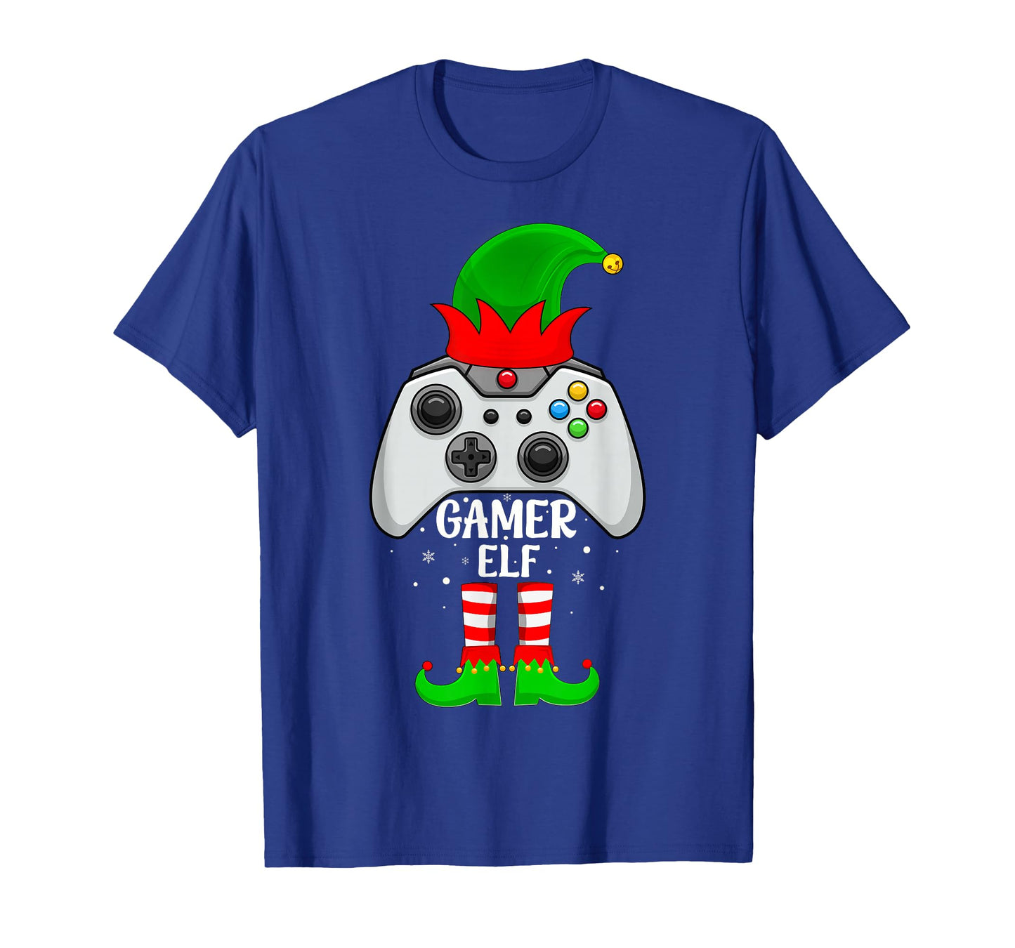 Gamer Elf Christmas Family Group Video Game Elf Squad Xmas T-Shirt