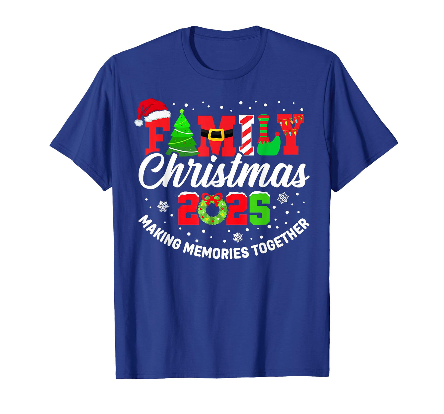 Family Christmas 2025 Matching Tee Xmas Santa Pjs Pajamas T-Shirt