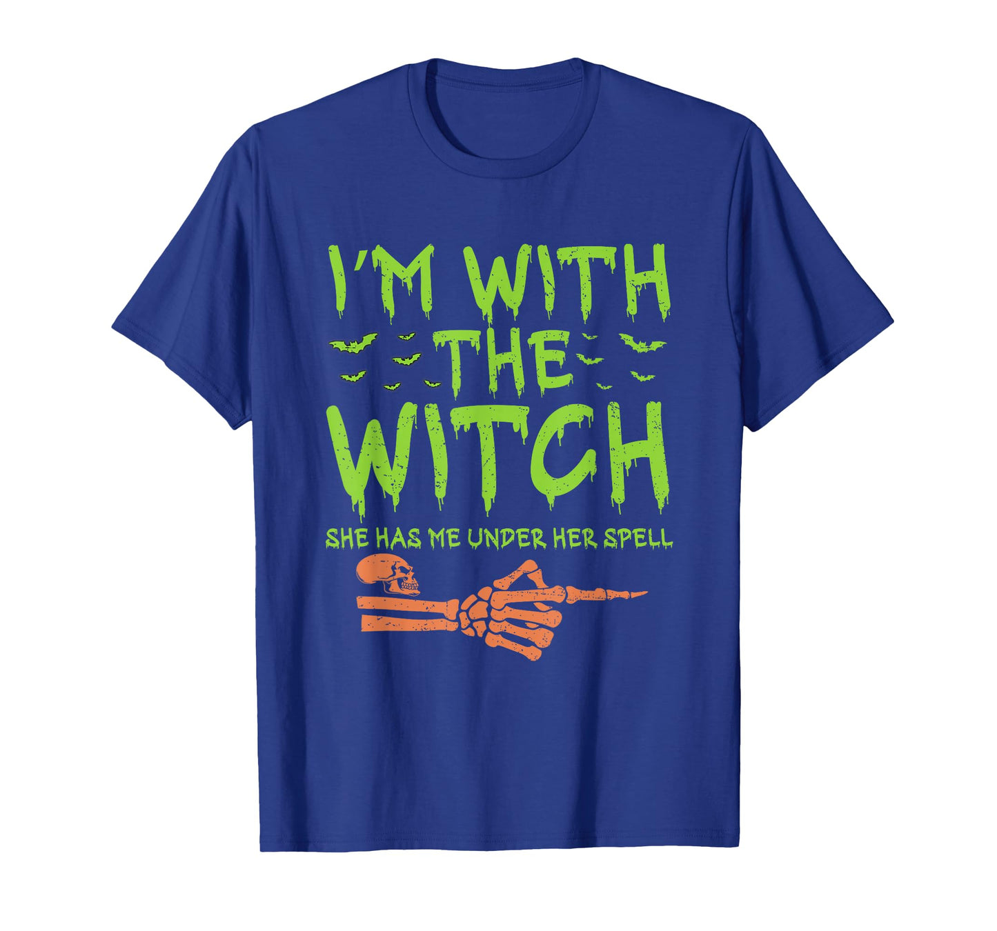 I'm with The Witch Funny Halloween Couple Costume Party T-Shirt