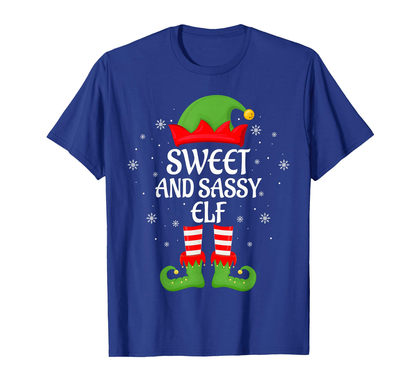Sweet Sassy Elf Xmas Matching Family Elf Squad Christmas T-Shirt