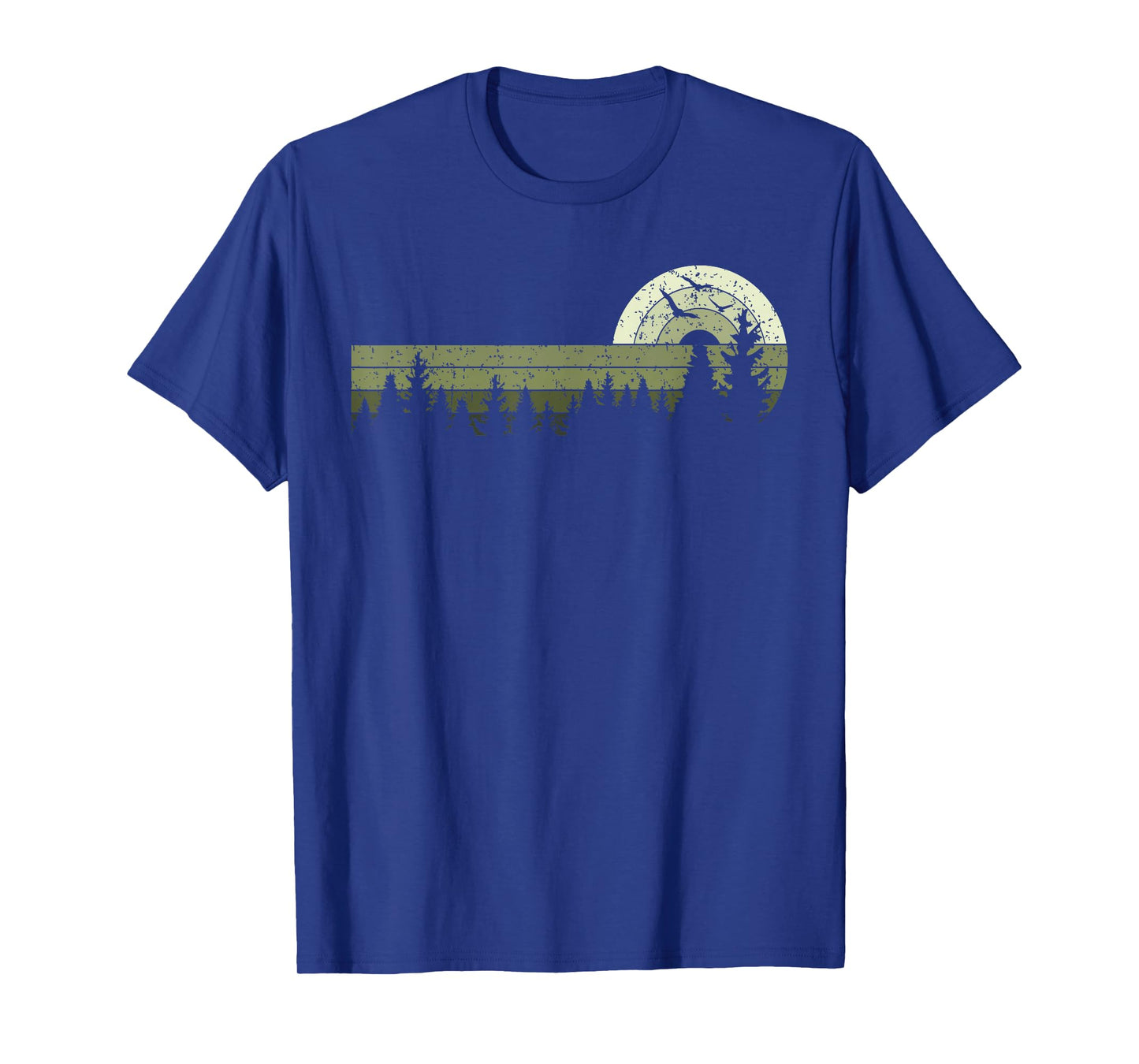Retro Wildlife Trees Outdoors Nature Forest Vintage T-Shirt