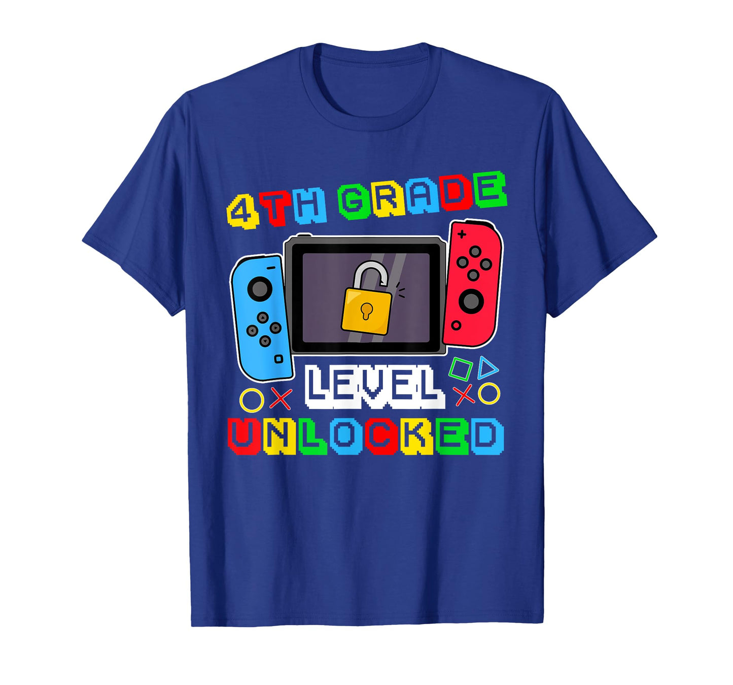 4th grade Level Unlocked Gamer Back to School Boy T-Shirt