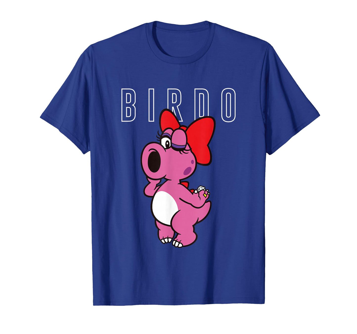 Super Mario Bros Birdo Big Pink Portrait Simple Text T-Shirt