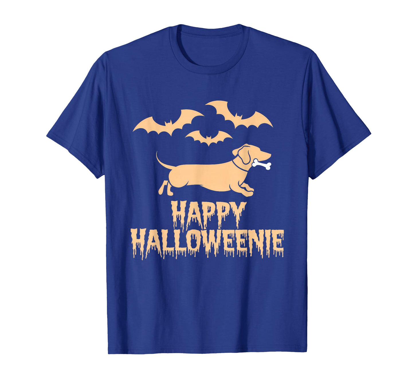 Happy Halloweenie Tshirt Women Men Wiener Monster Party T-Shirt
