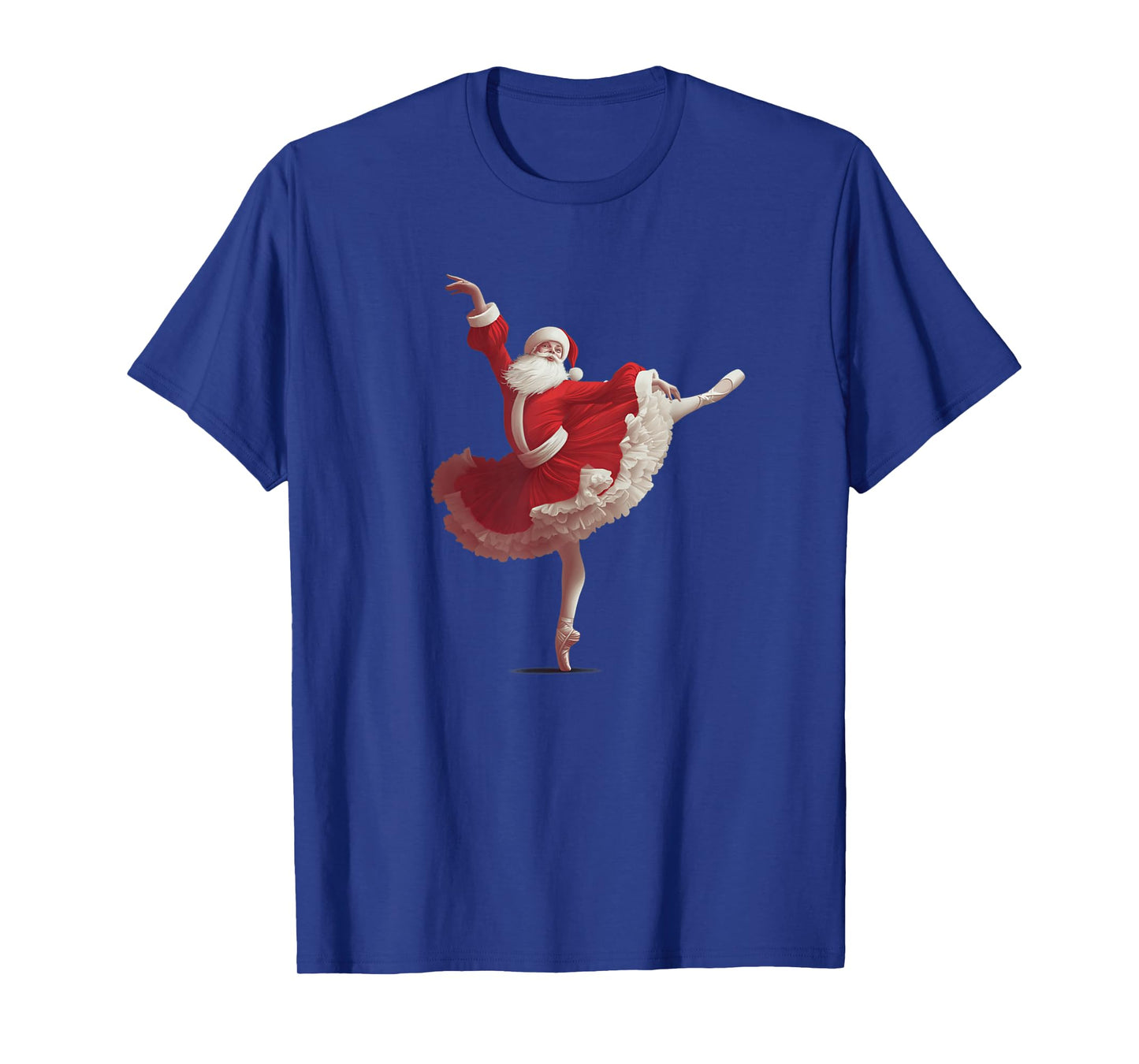 Funny Santa Claus with Ballerina Tutu Costume T-Shirt