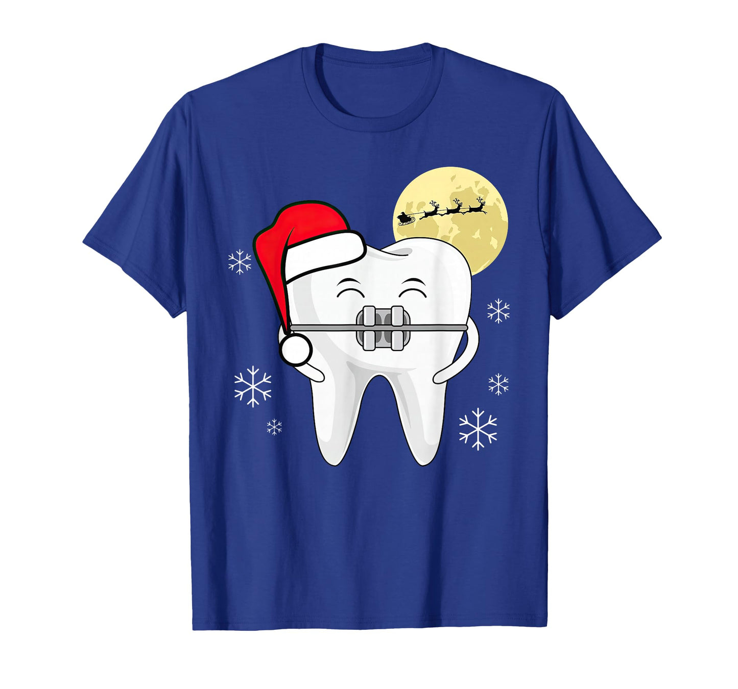Christmas Orthodontist Santa Braces Teeth Dental Orthodontic T-Shirt