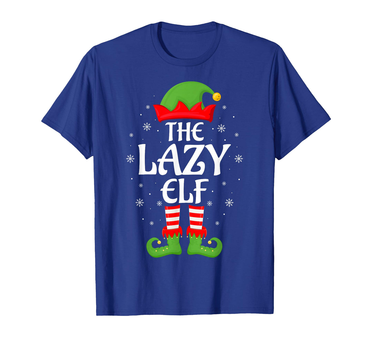 Lazy Elf Xmas Family Matching Elf Squad Christmas T-Shirt