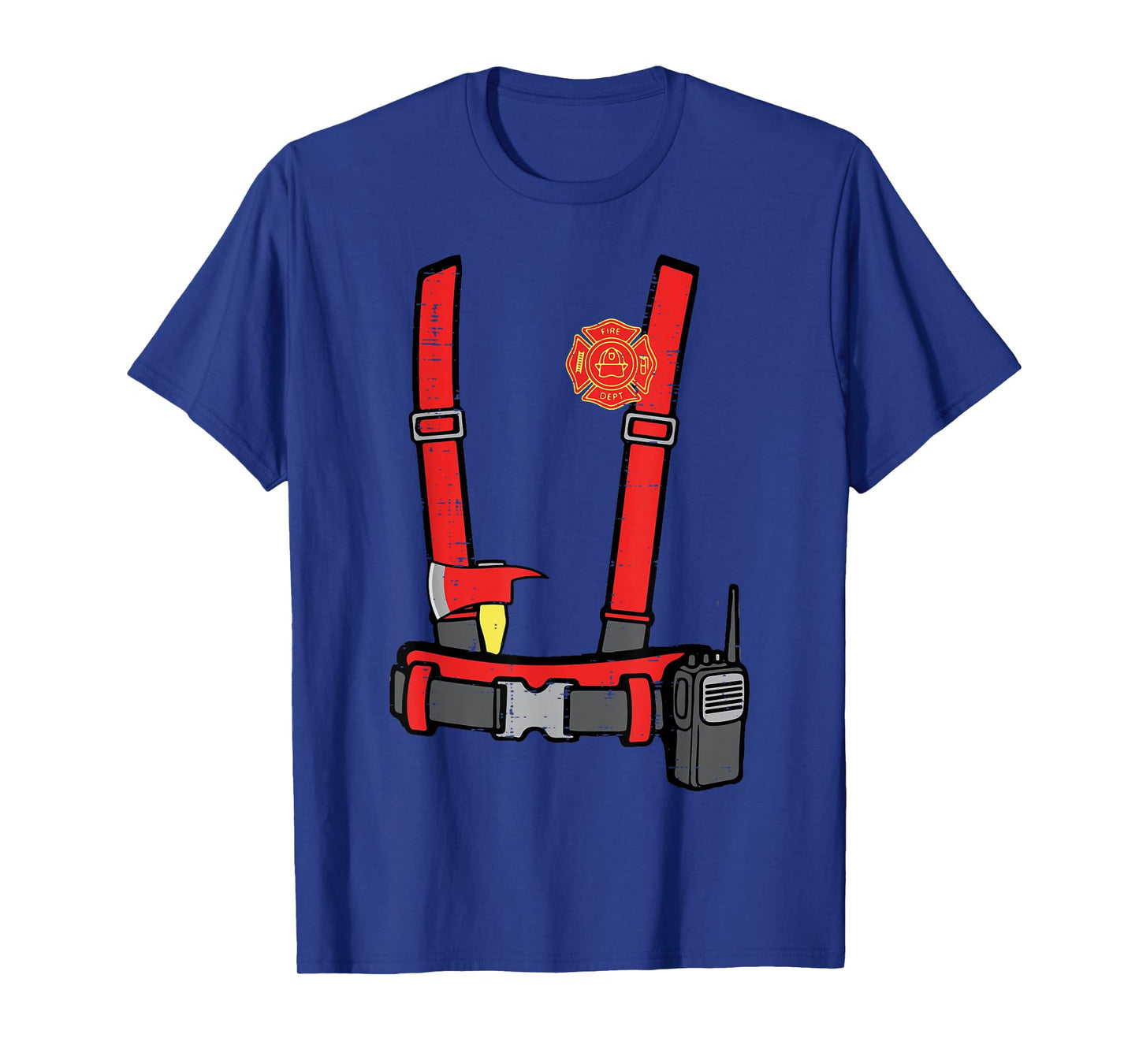 Halloween Firefighter Costume Fireman Costume Boys Kids Men T-Shirt