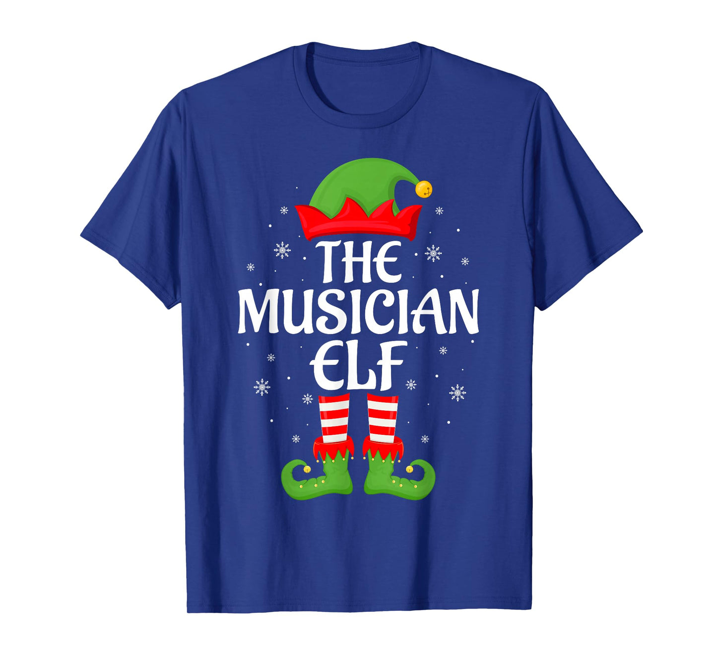 Musician Elf Xmas Family Matching Elf Squad Christmas T-Shirt