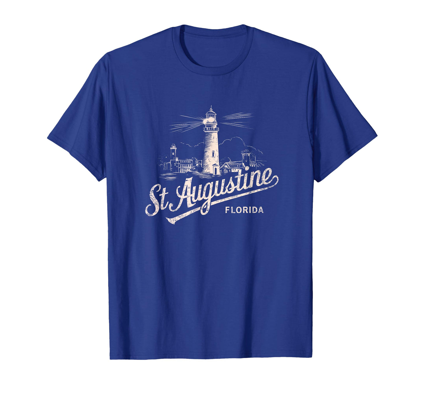 St Augustine Florida Lighthouse Vintage Artwork T-Shirt