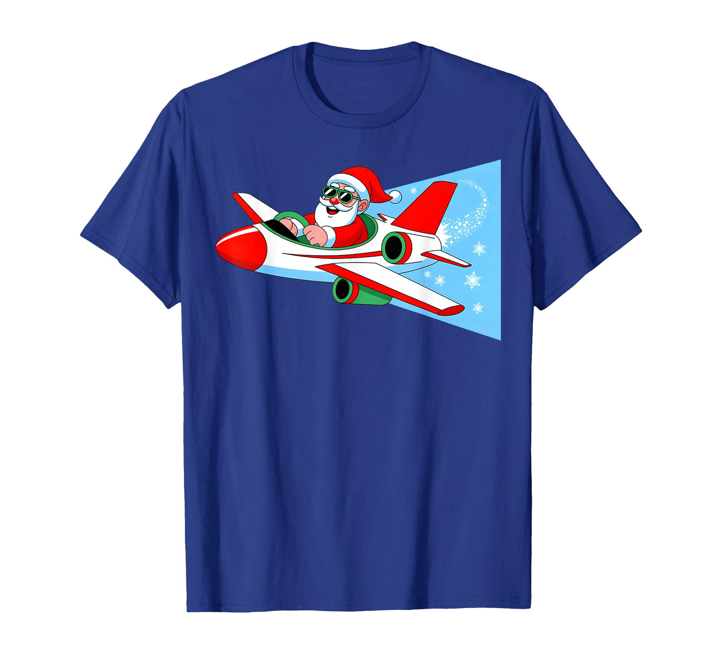 Airplane Pilot Christmas Santa Aviation Xmas Boys Men Kids T-Shirt