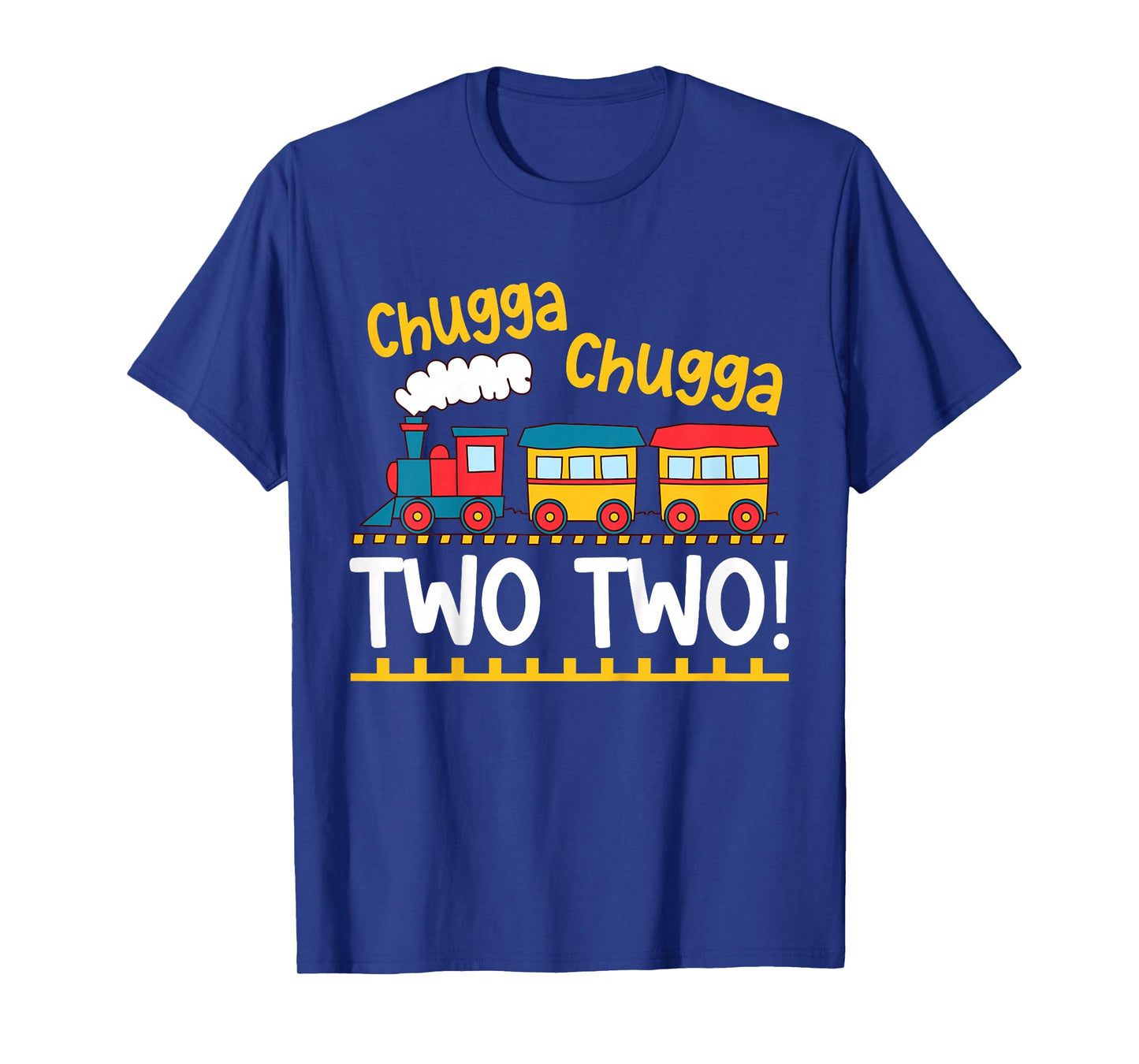 Kids 2nd Birthday Boy Train Chugga Chugga Two Two Toddler T-Shirt