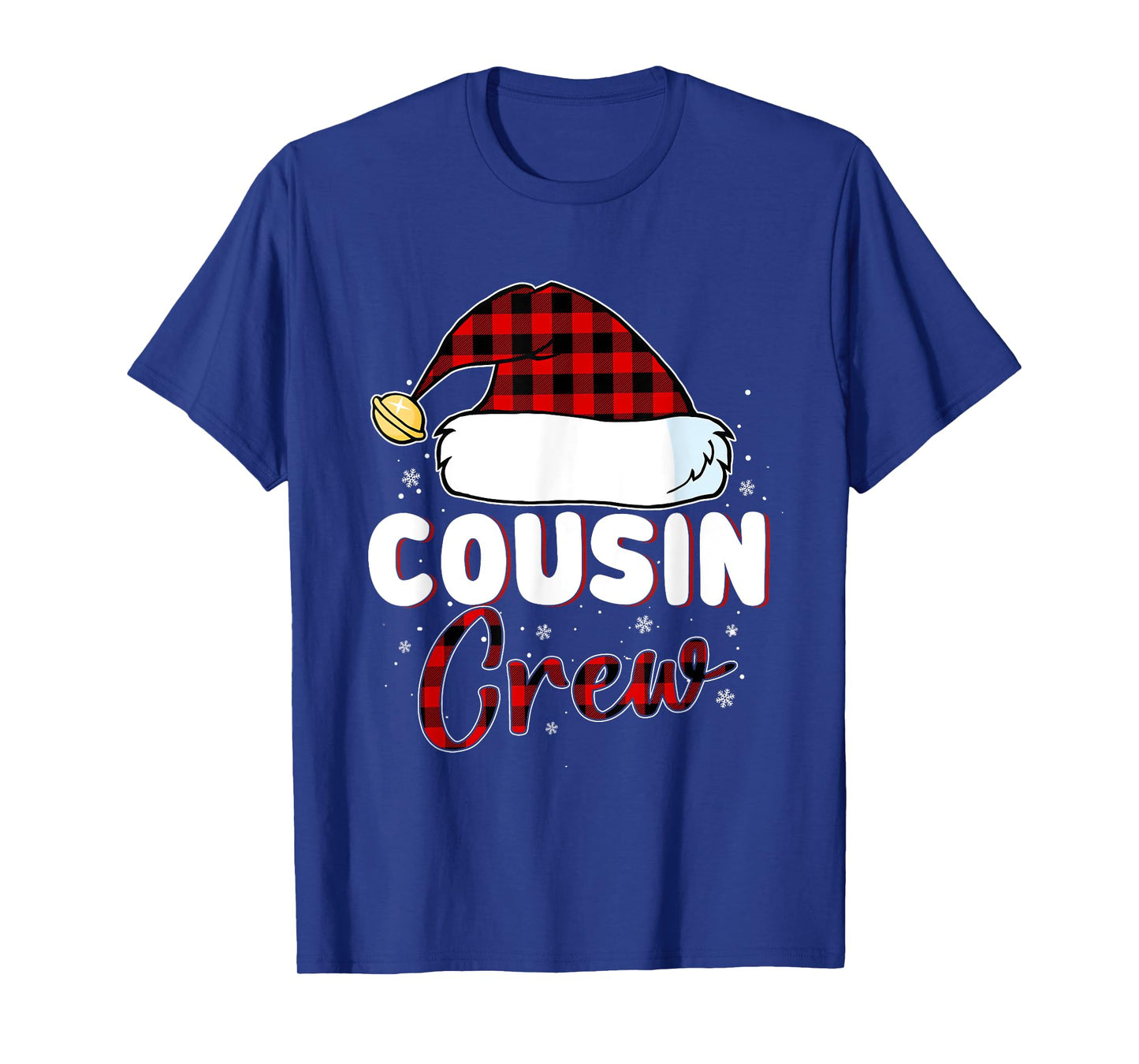 Christmas Cousin Crew Buffalo red Plaid Pajamas Family Xmas T-Shirt