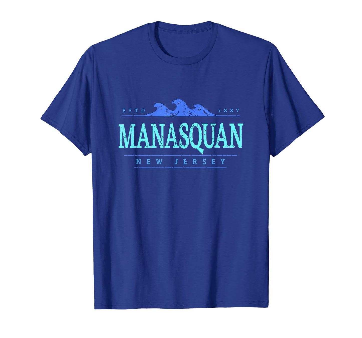 Manasquan New Jersey | Manasquan NJ Shoreline T-Shirt