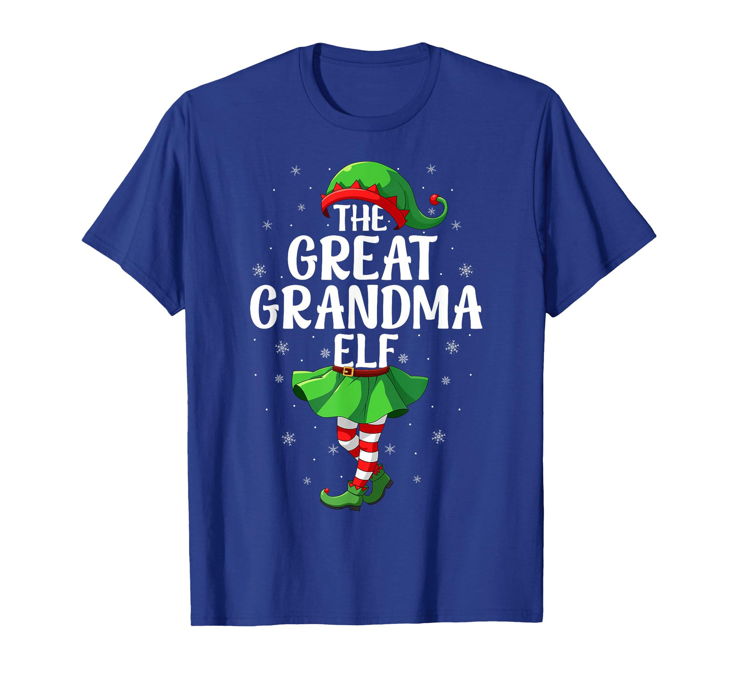 Great Grandma Elf Christmas Girl Women Elf Squad Xmas Family T-Shirt