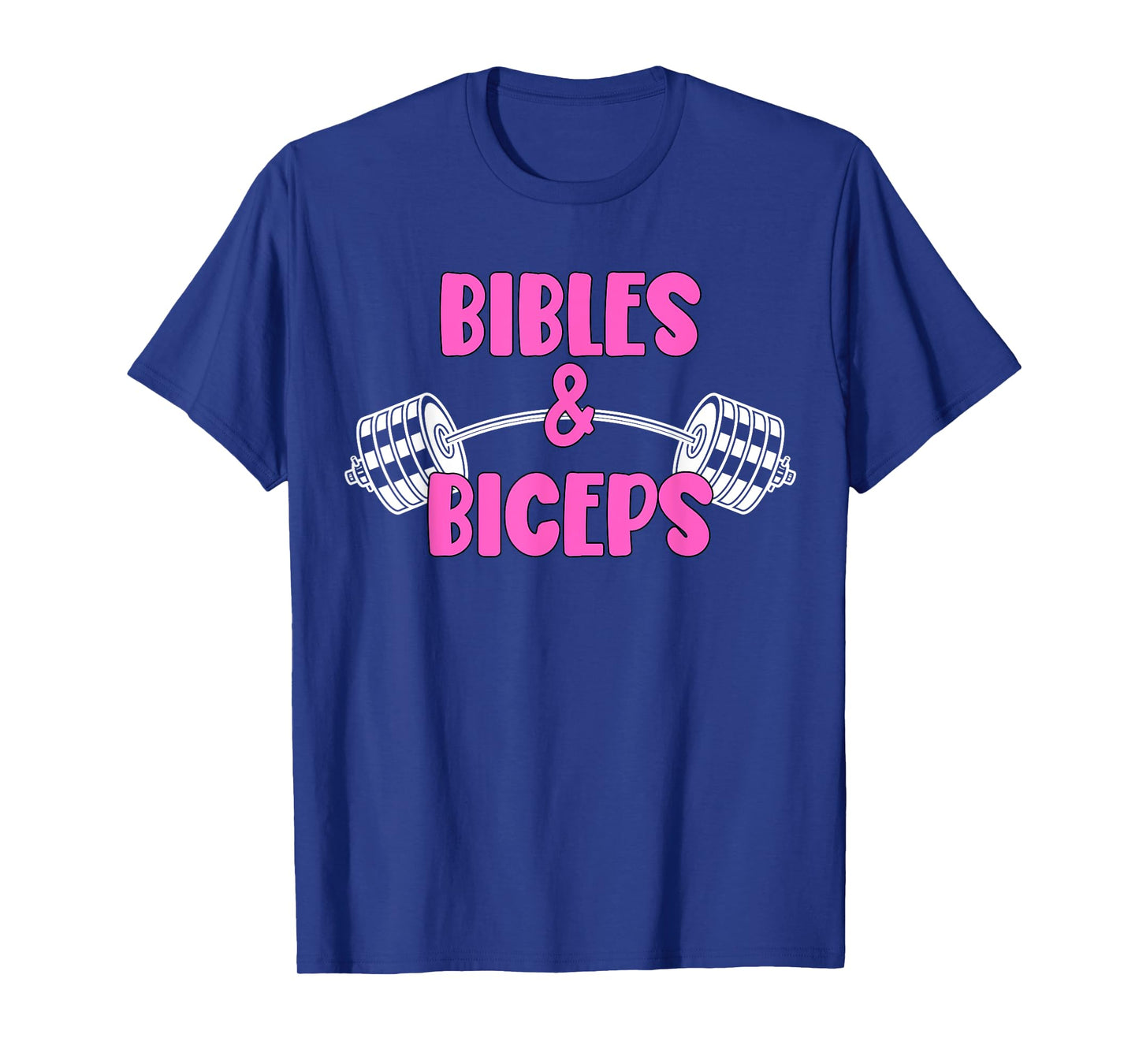 Bibles and Biceps Funny Gym Workout Christian T-Shirt