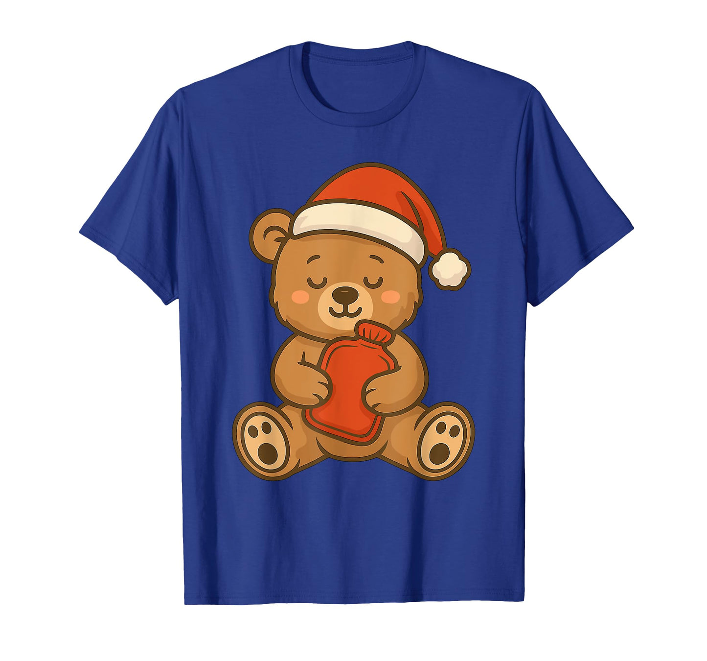 Christmas Bear with Hot Water Bottle β Relaxed Xmas T-Shirt