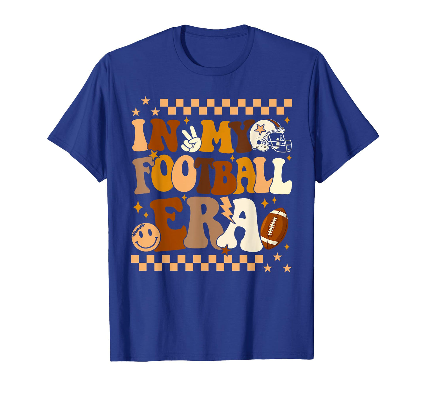 Groovy In My Football Era Football Lovers Men Women Kid T-Shirt