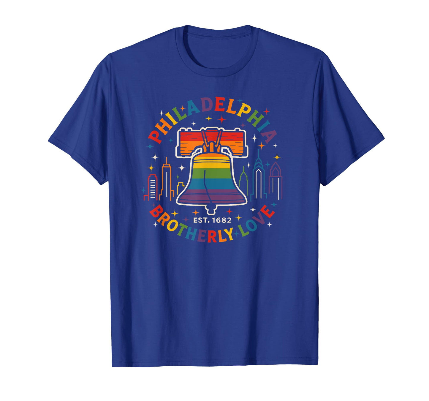 Philadelphia Rainbow Gay Pride Liberty Bell Philly Pride T-Shirt