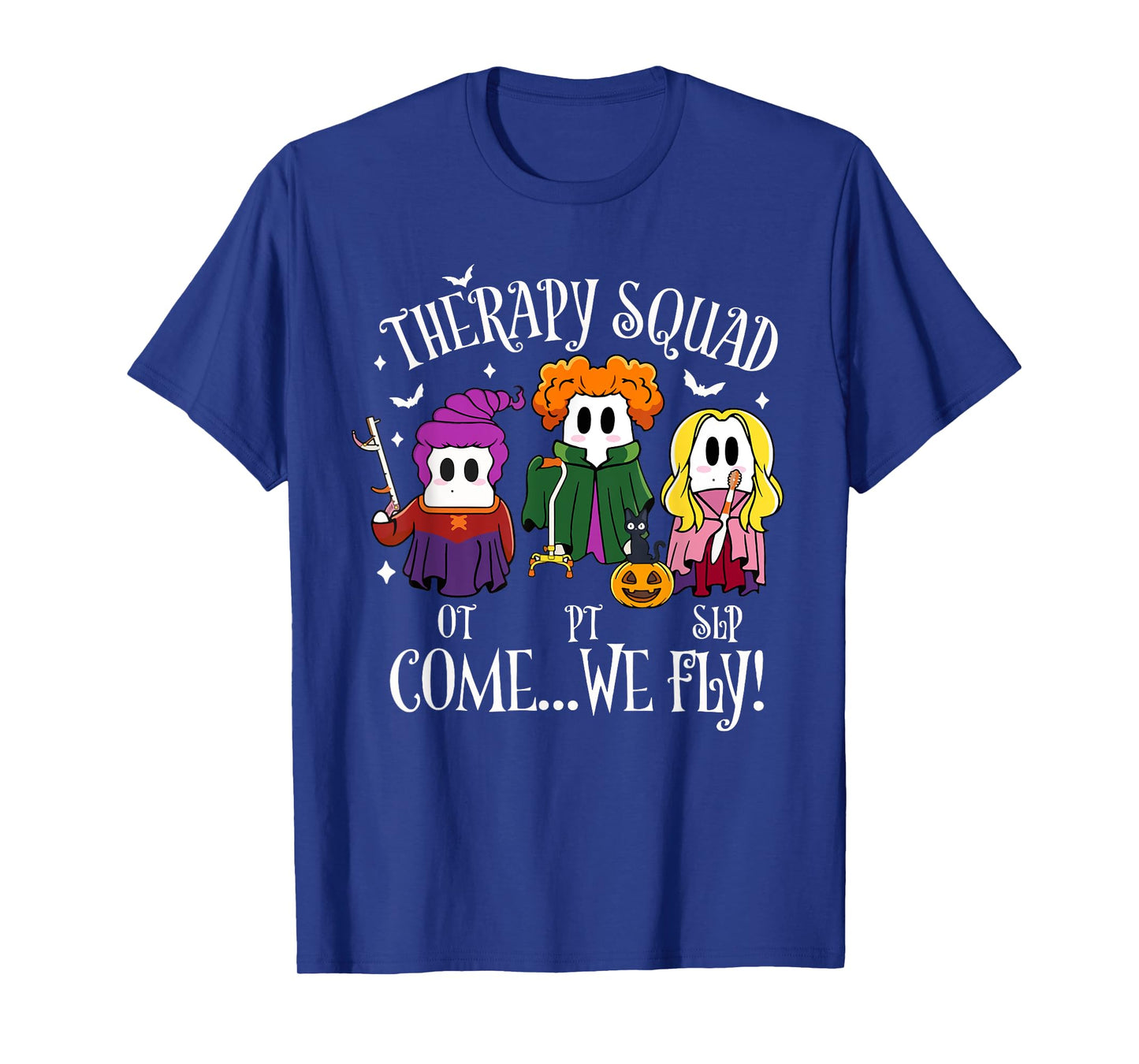 Therapy Squad SLP OT PT Ghost Halloween Nurse Costume Speech T-Shirt