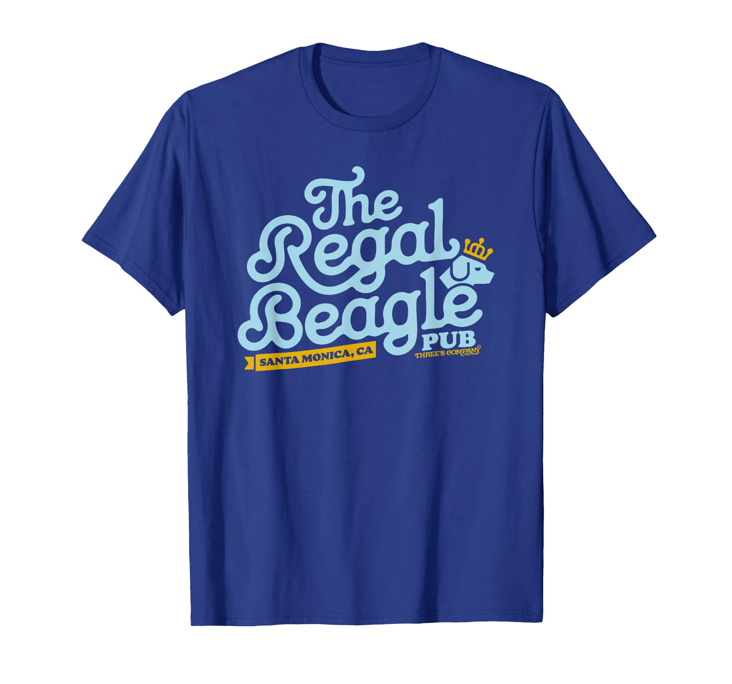 Officially Licensed Regal Beagle Pub Three's Company Logo T-Shirt