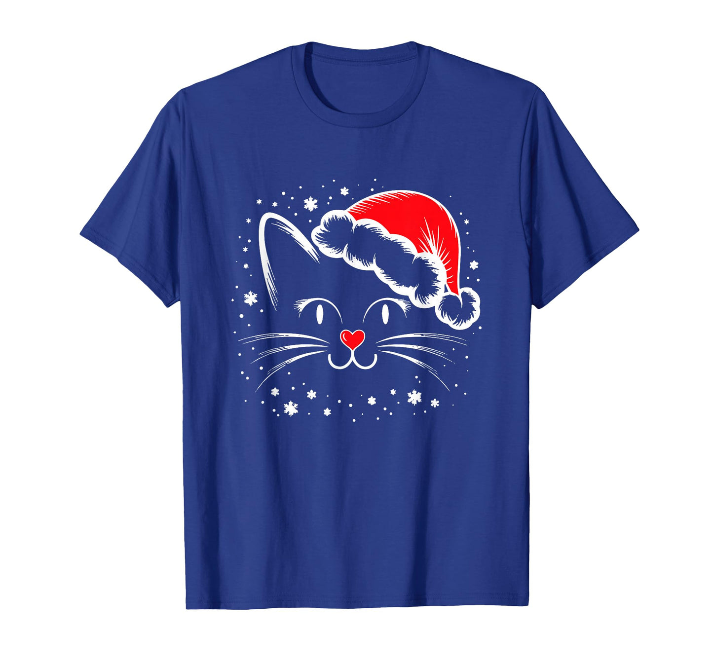 Cute Santa Cat Lover Christmas Men Women Kids T-Shirt