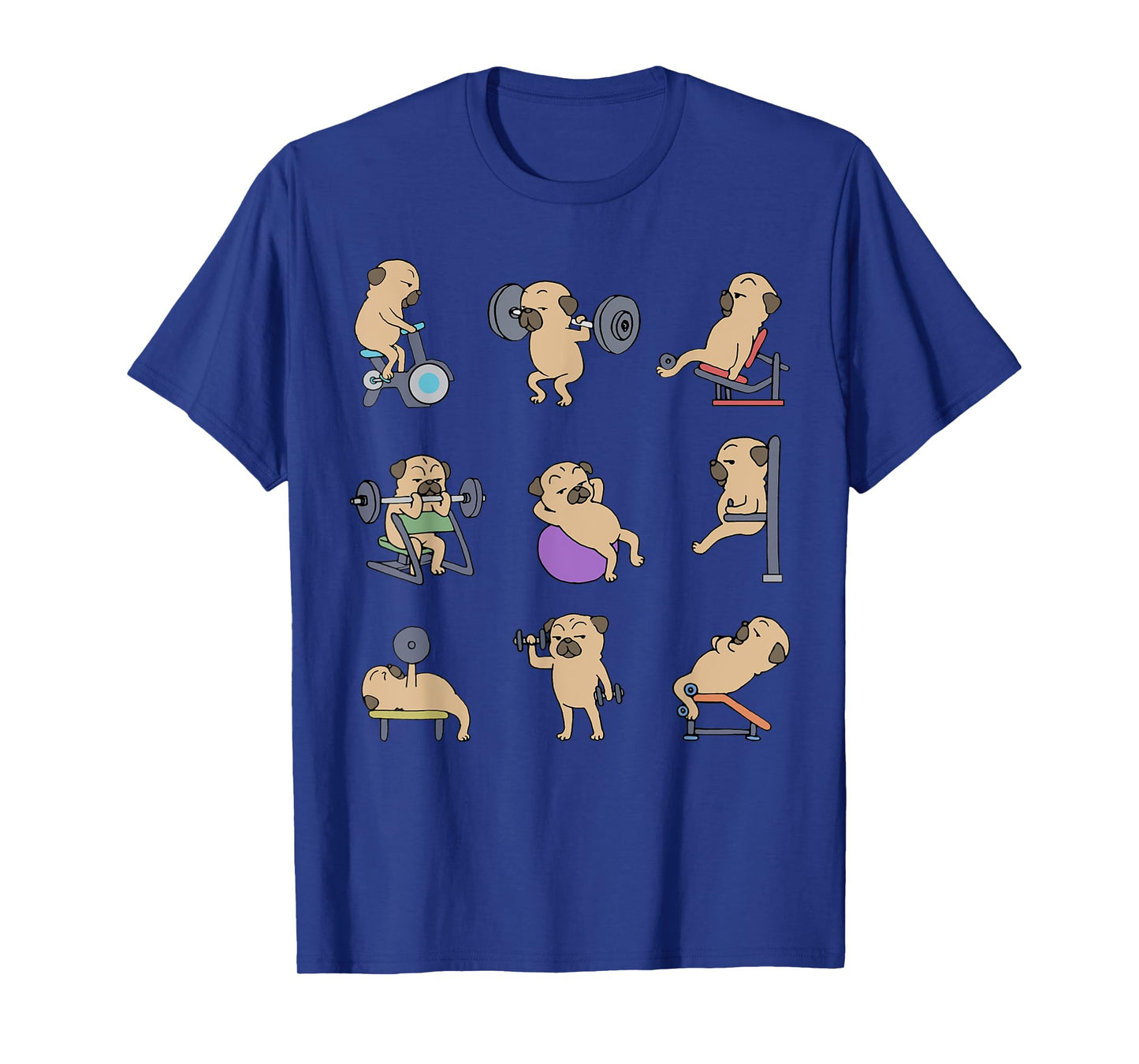 Pug Workout for a Dog Lover T-Shirt