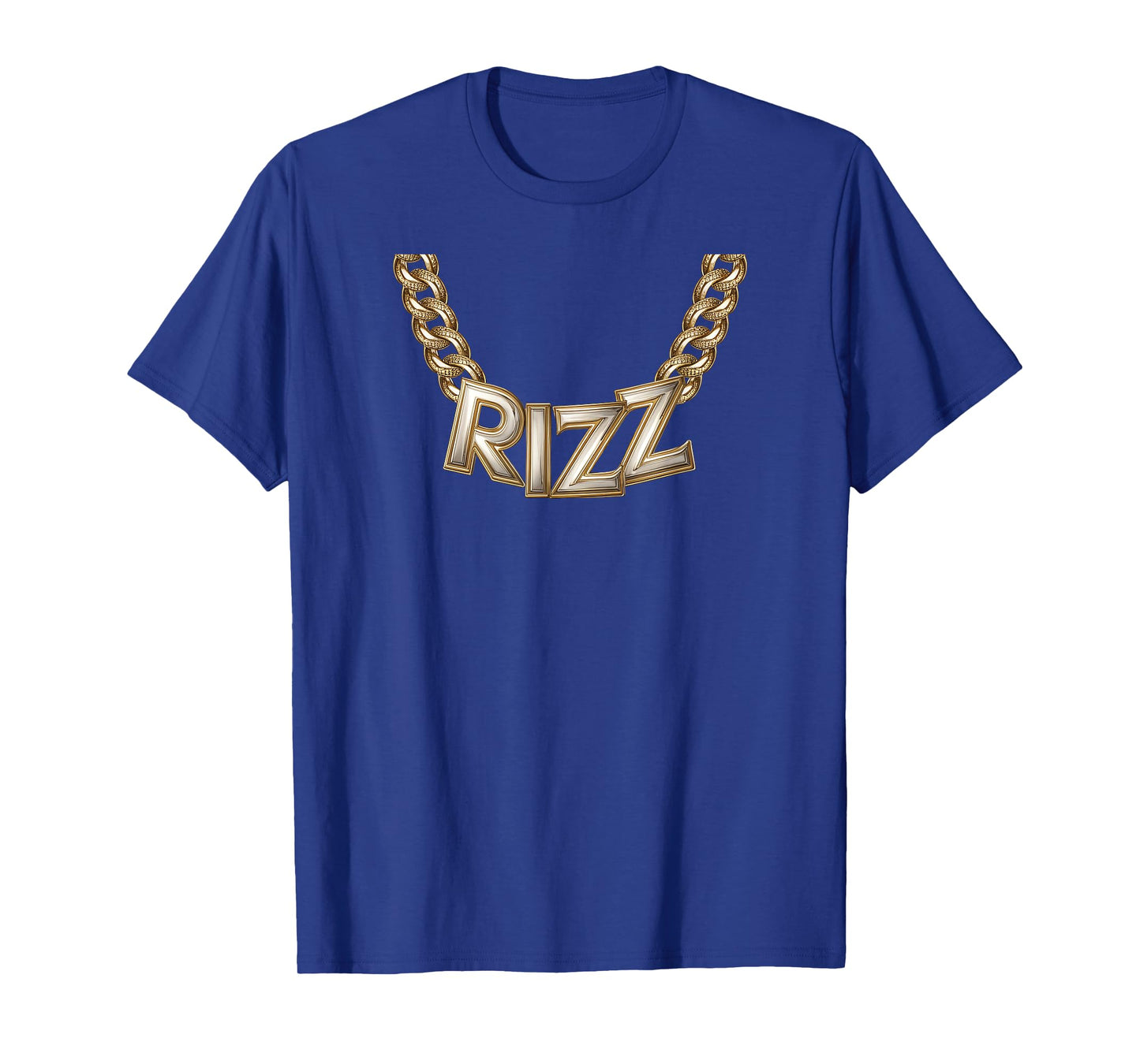 Kid Boy Slang Gold Chain Rizz Necklace Costume T-Shirt