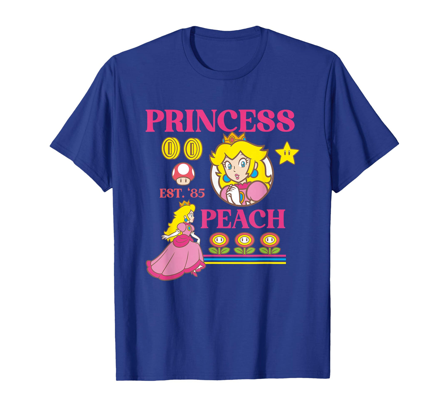 Super Mario Bros Fire Flower Princess Peach Power Up T-Shirt