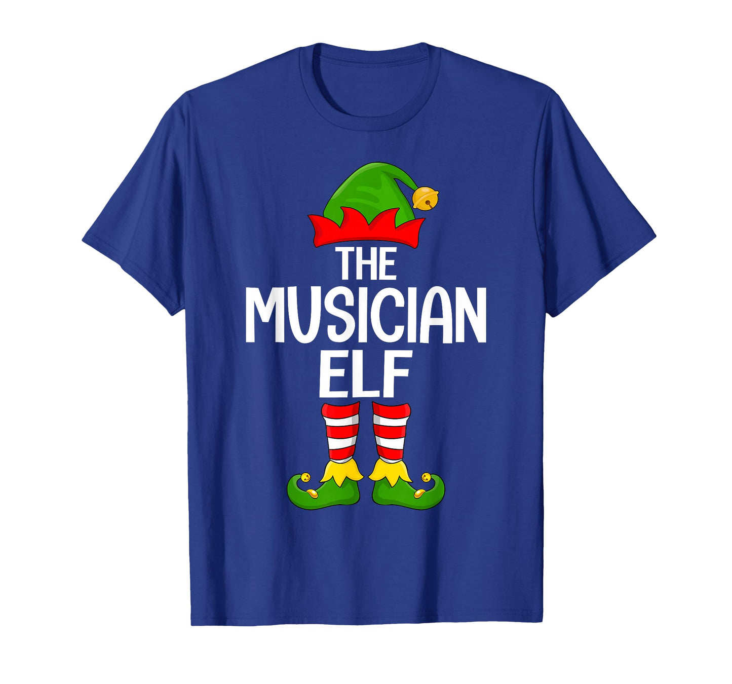 Musician Elf Xmas Matching Family Elf Squad Christmas T-Shirt