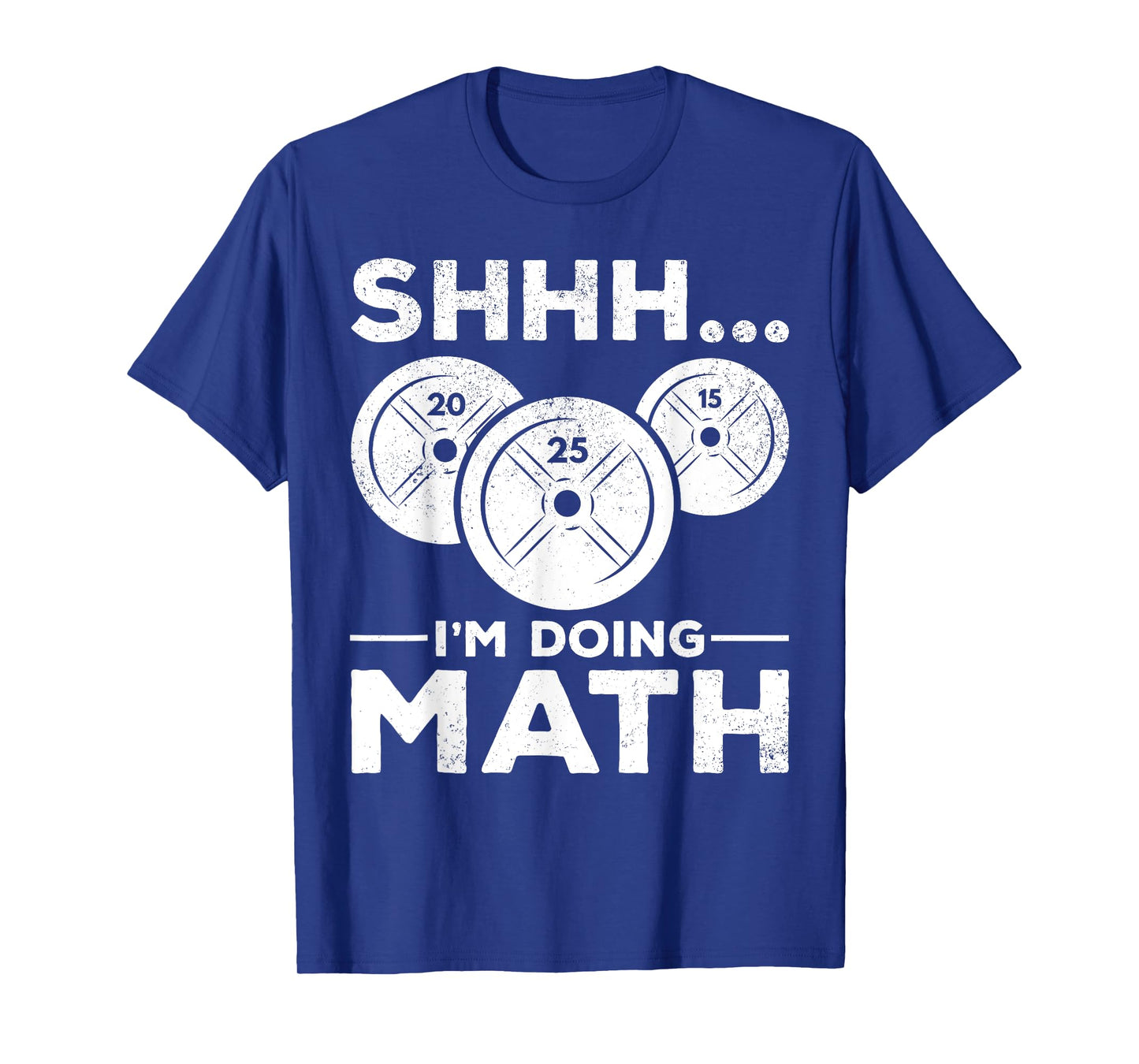 Shhh I'm doing Math Bodybuilding Gym Fitness Training T-Shirt