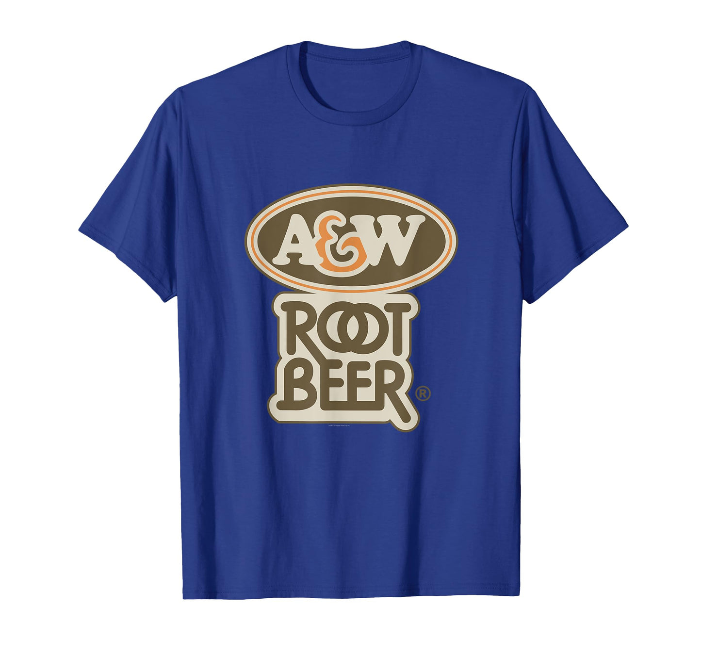 A&W Root Beer Vintage Soda Stacked Logo Design T-Shirt
