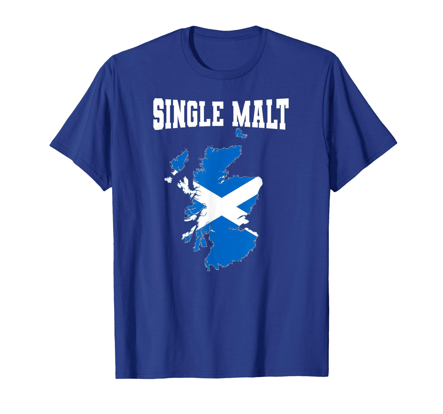Single Malt Whisky Scotch Lover Scotland Flag T-Shirt