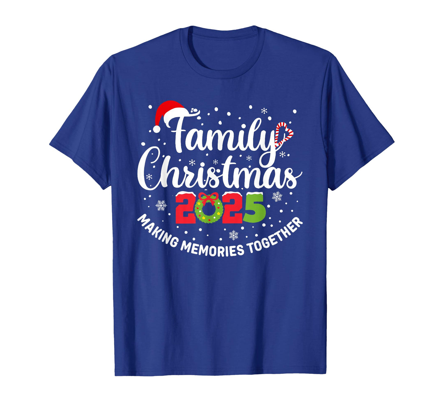 Family Christmas 2025 Xmas Santa Snowflake Pajamas Holiday T-Shirt