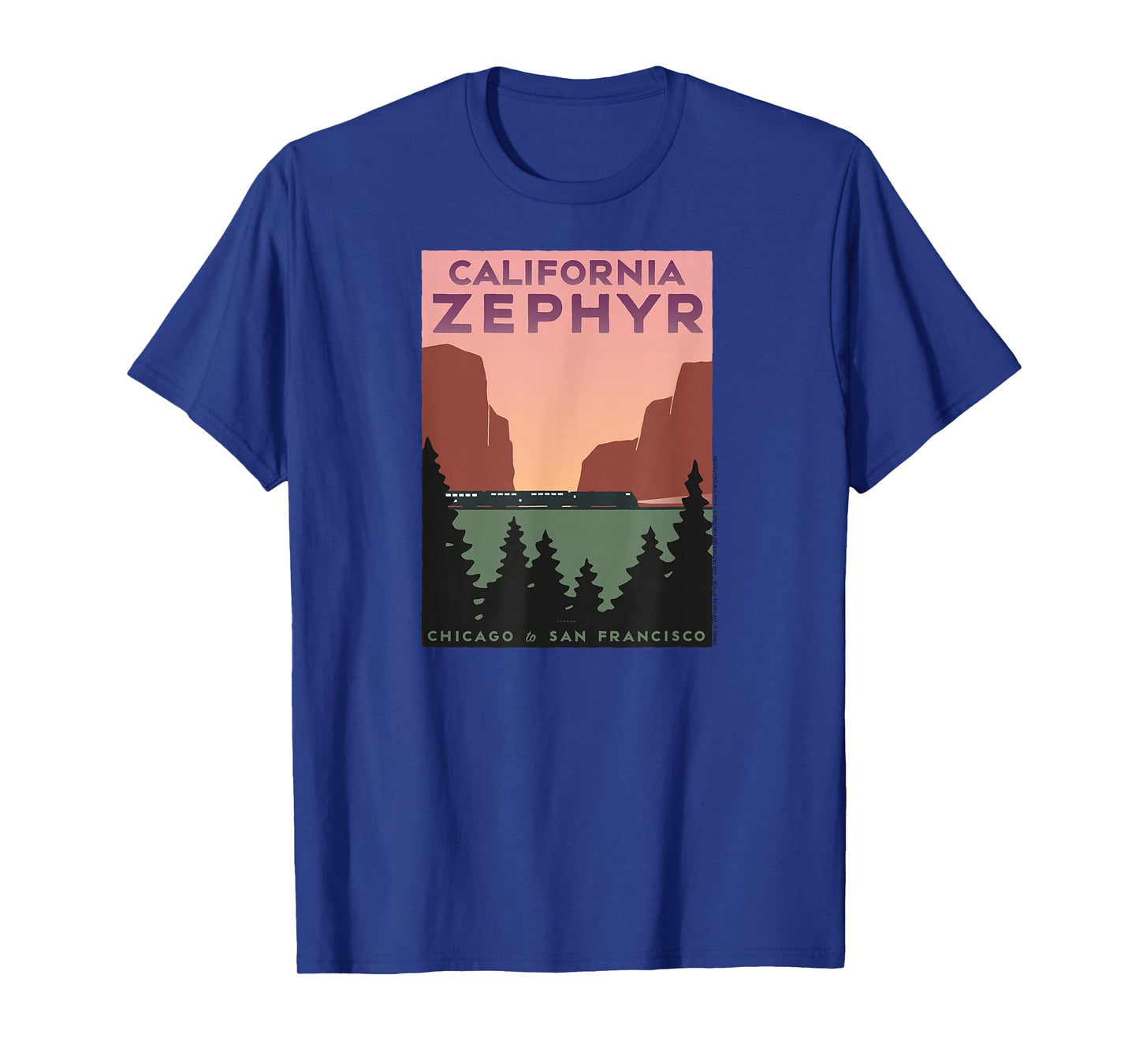 California Zephyr (Chicago to San Francisco) T-Shirt