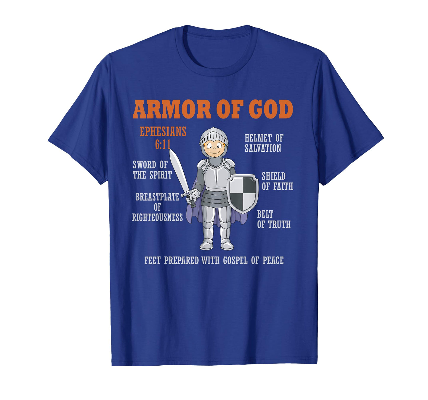 Put On The Full Armor Of God Bible Chapters For Kids T-Shirt