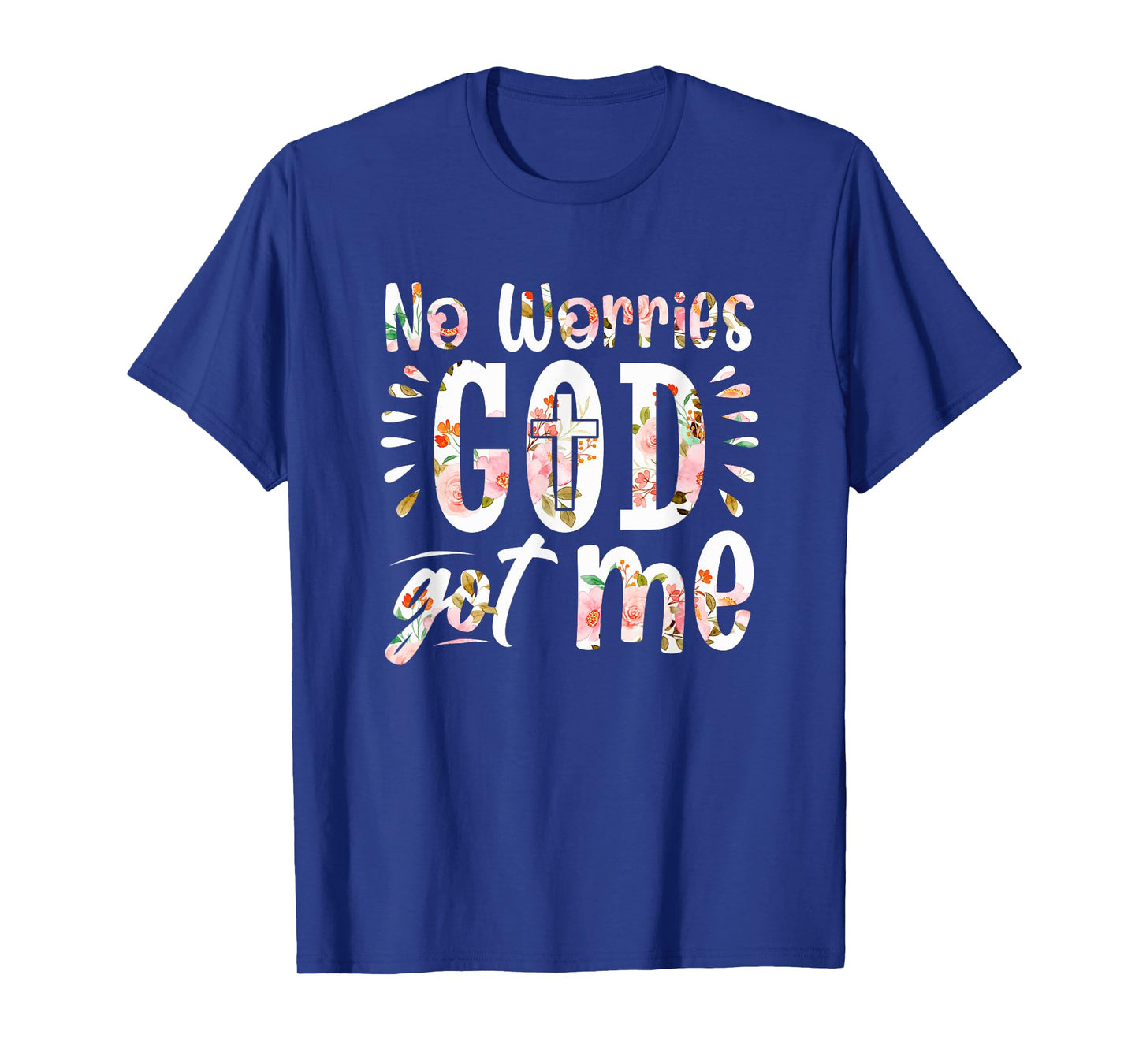 No Worries, God-Got Me African American Christian T-Shirt