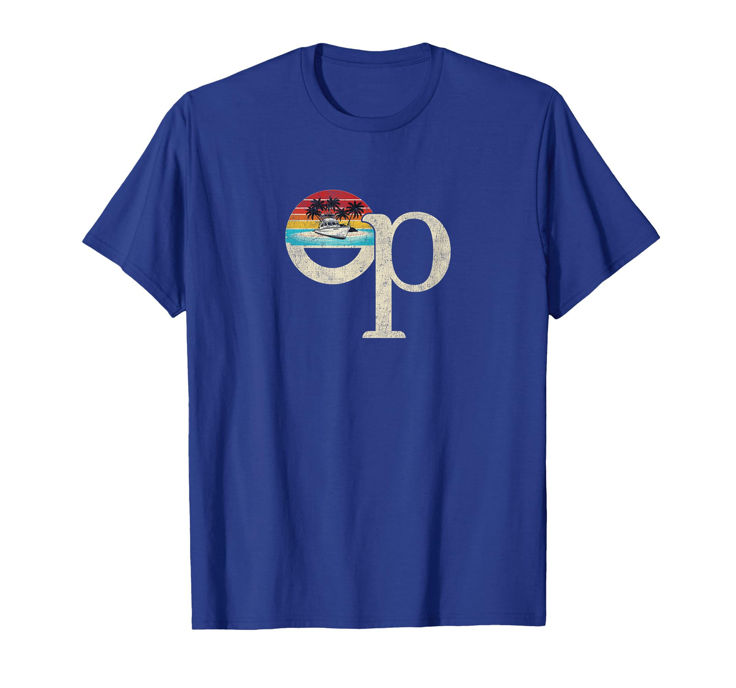 Op Ocean Vintage Pacific Ocean Beach Sun Palm Trees Retro T-Shirt