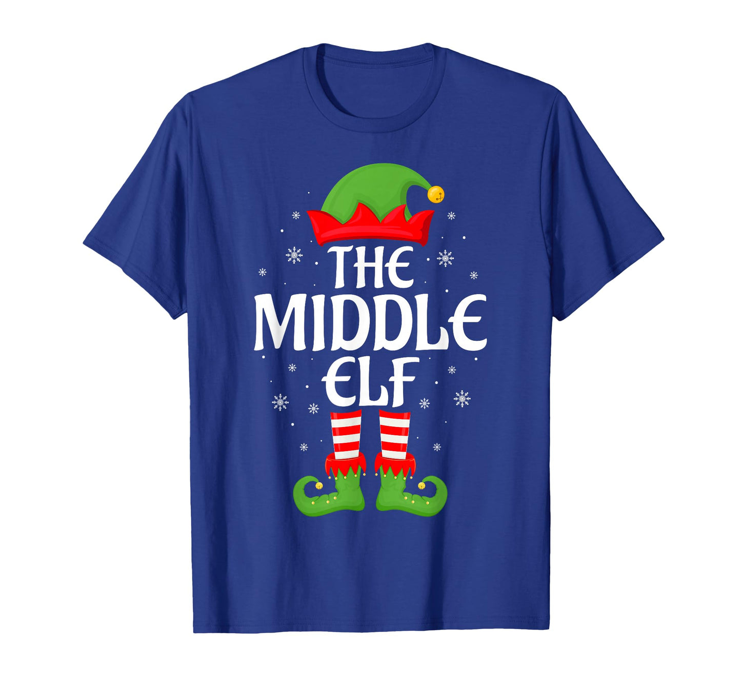 Middle Elf Xmas Family Matching Elf Squad Christmas T-Shirt