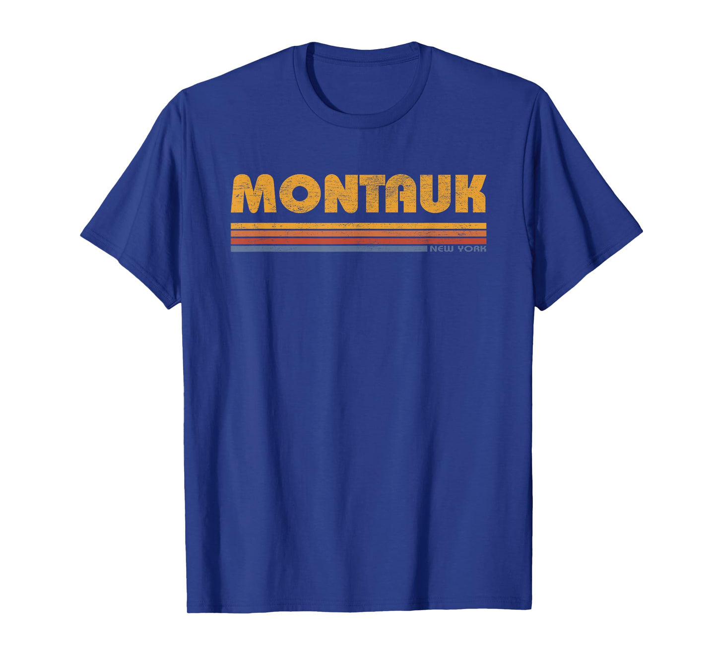 Vintage Montauk New York Souvenir Mens Womens Retro Beach T-Shirt