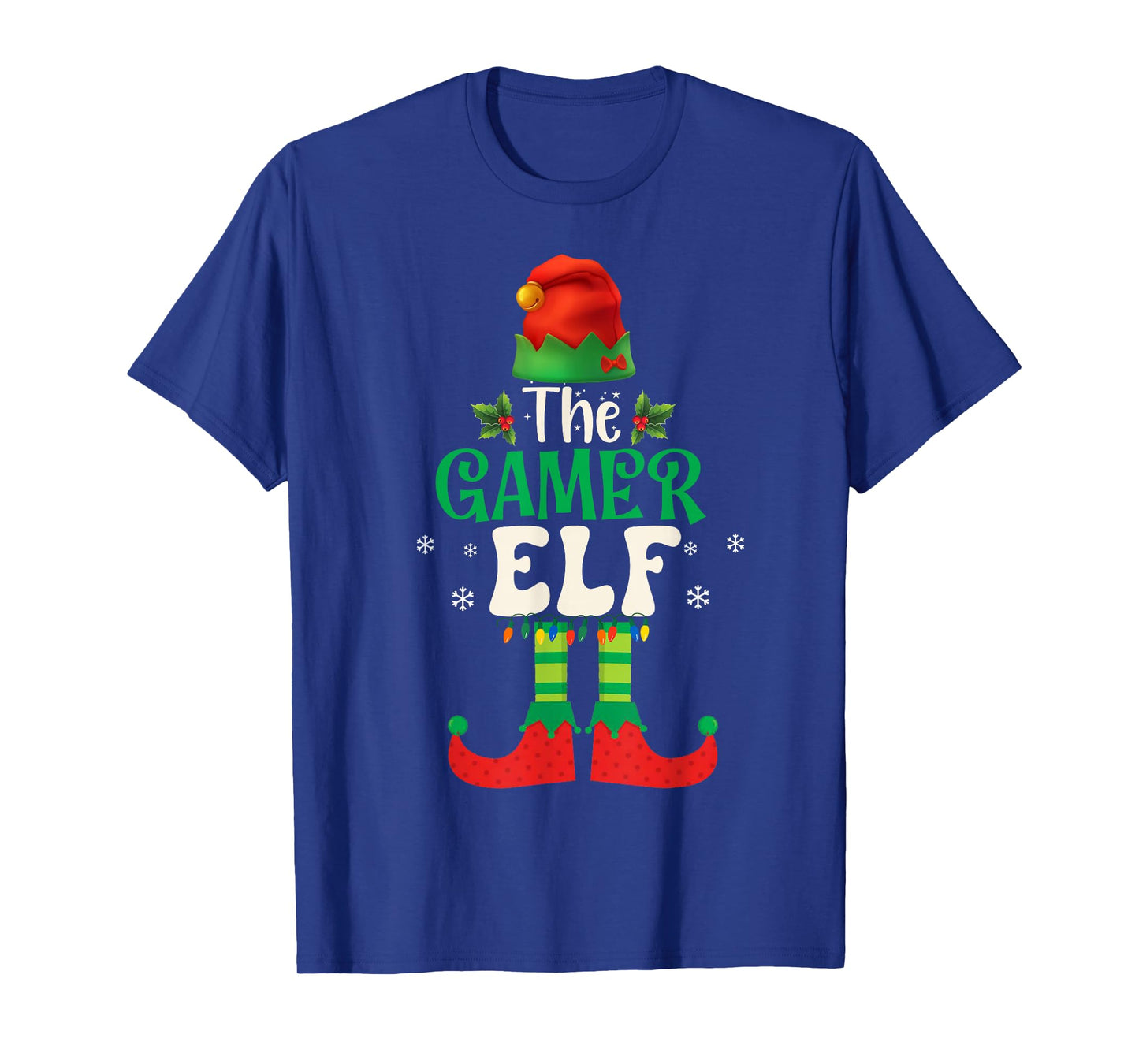 Funny The Gamer Elf Group Matching Family Christmas 2025 T-Shirt