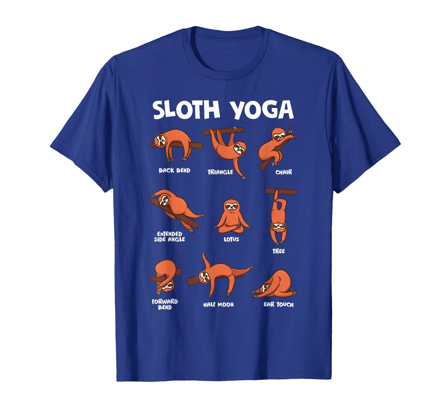 Sloth Yoga Shirt Exercise Stretch Workout Yoga Meditation T-Shirt