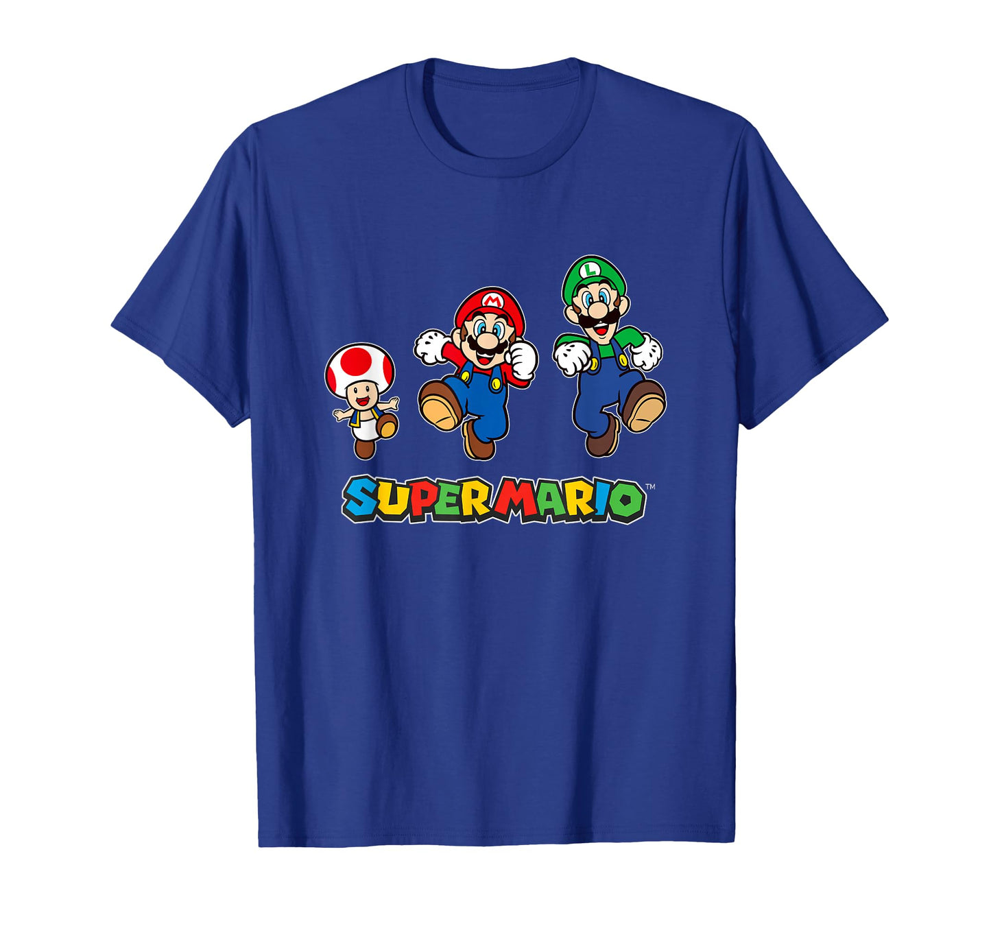 Super Mario Classic Trio Big Character Jump T-Shirt