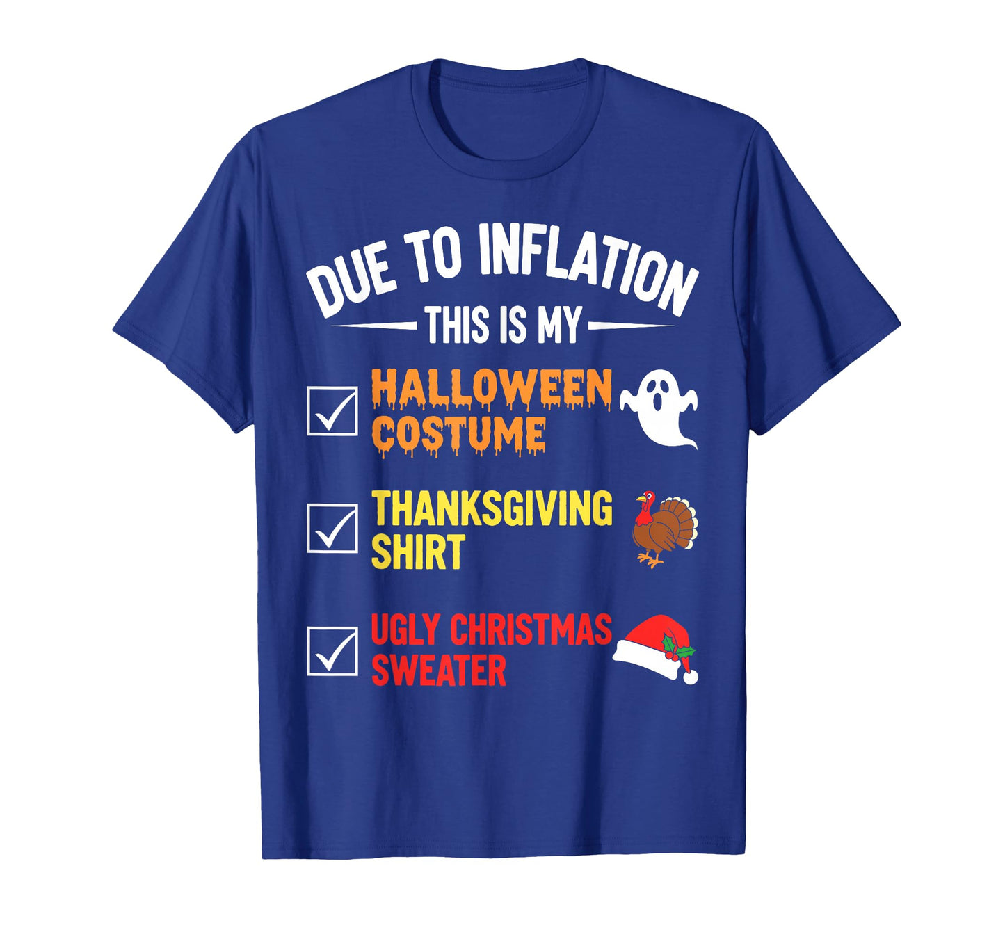 Due to Inflation This My Halloween Costume Men Women Funny T-Shirt