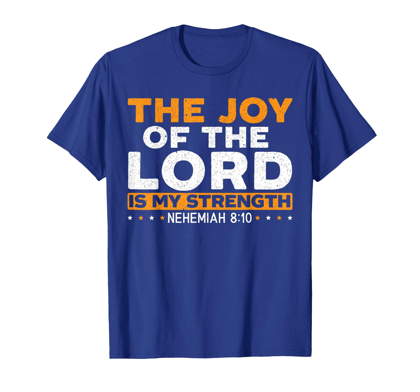 Religious Christian Believer SteMi Apparel The Joy Of The Lord Is My Strength Christian T-Shirt - Black, Small, Unisex-Adults
