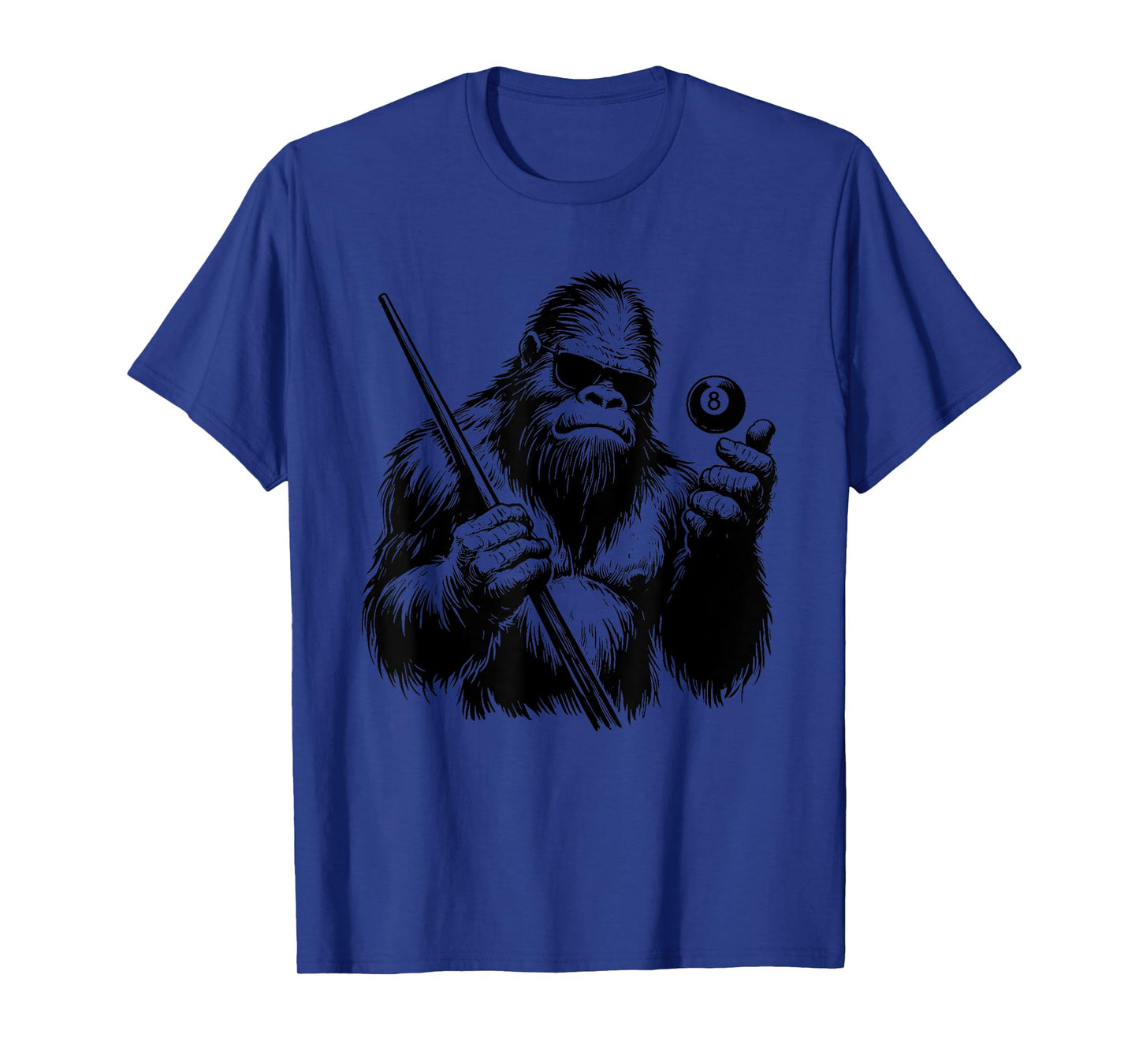 Bigfoot Billiards Player - Funny Sasquatch Billiards Lover T-Shirt