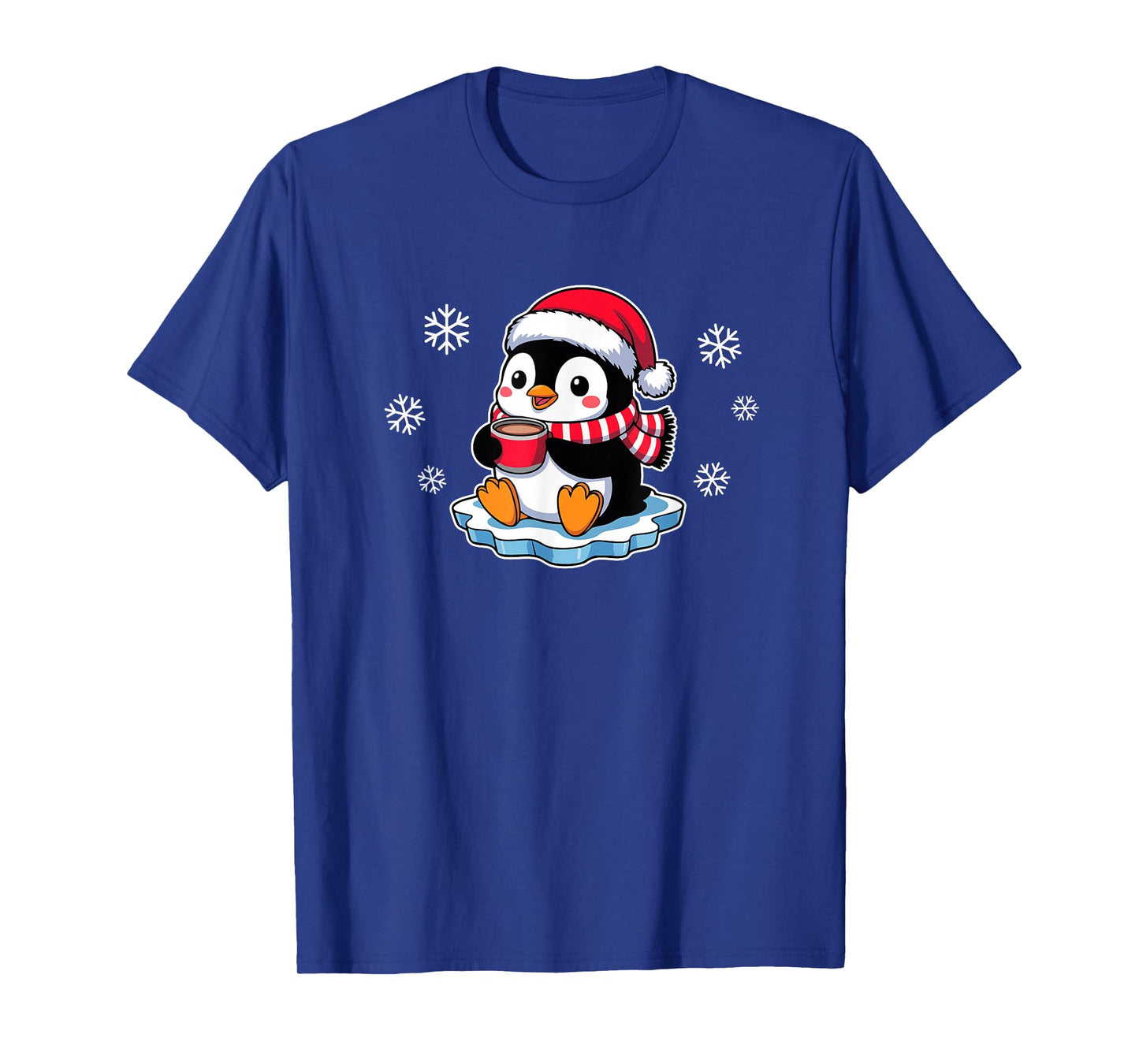 Penguin Hot Cocoa Funny Christmas T-Shirt