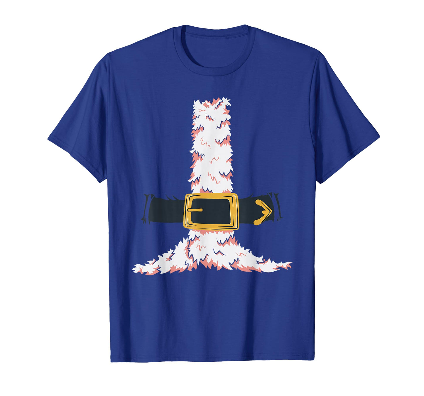 Funny Santa Claus Suit Retro Christmas Jacket Belt T-Shirt