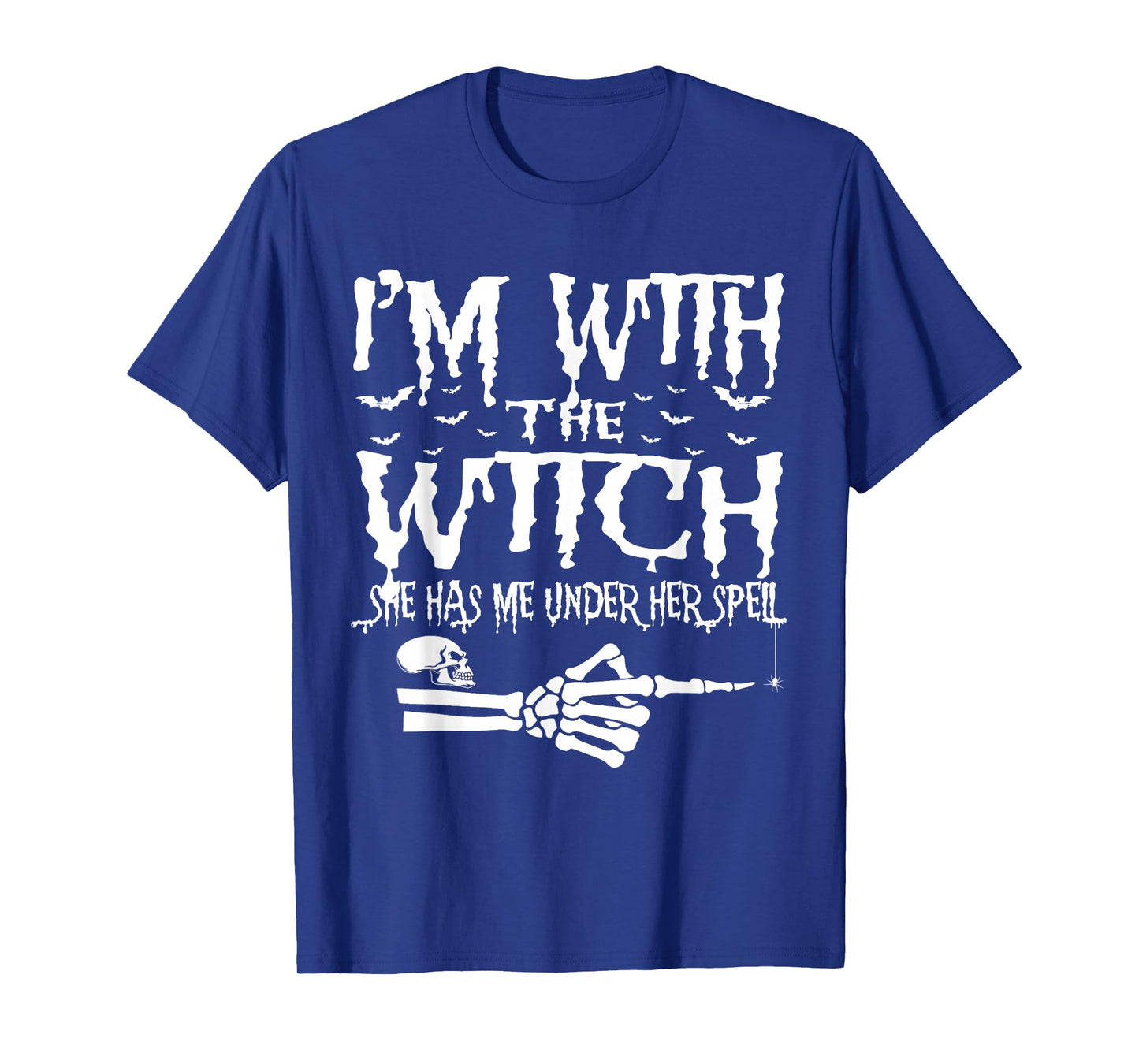 I'm with The Witch Funny Halloween Couple Costume Party T-Shirt