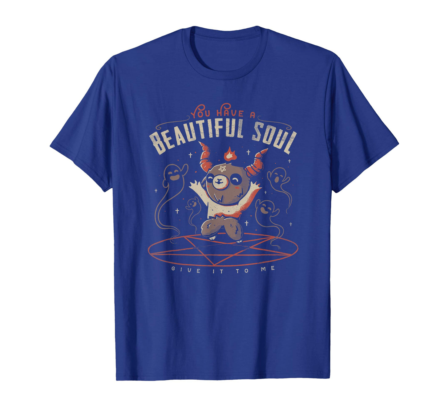 You Have a Beautiful Soul Cute Baphomet Demon Goat Pentagram T-Shirt